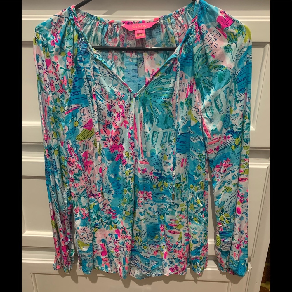 NWOT Postcard from Positano Willa Top Size Small
